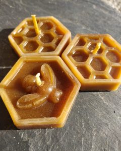 Velas pequeñas de abeja y panal laRealera